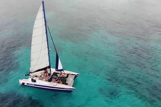Barbados Catamaran Snorkel Cruise with Lunch and Open Bar - A small boat with a full half-day plan