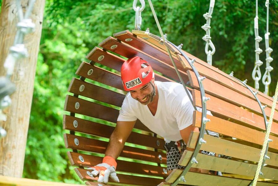 Barbados: Signature Park Pass & Gully Challenge Adventure - Riding through Harrison’s Cave by tram