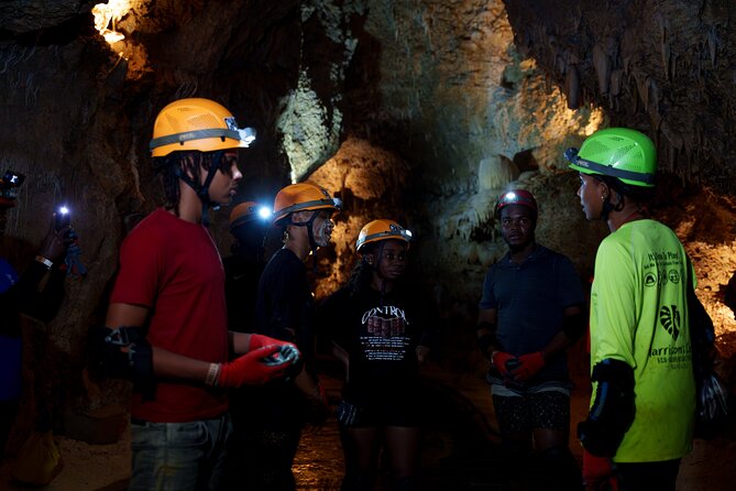 Caving Exploration Adventure at Harrison's Cave by Chukka - Entering the Rotunda Room on foot