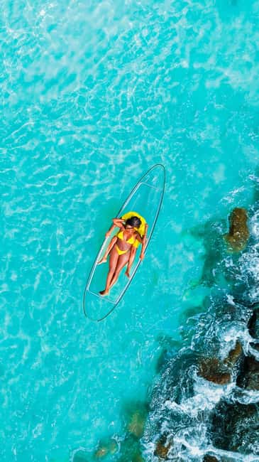 Drone Clear Kayak Barbados Photoshoot - A celebrity-style photo session in Barbados