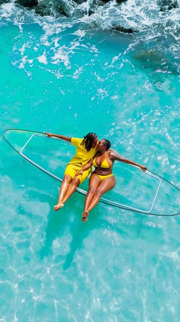 Drone Clear Kayak Barbados Photoshoot - Why the drone angle changes the pictures