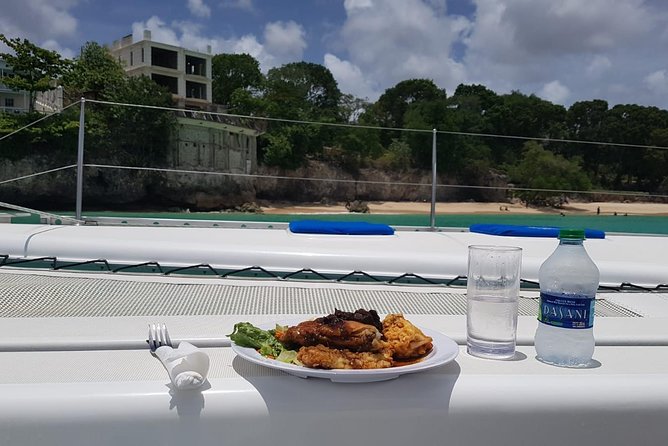 Elegance Catamaran turtles swim and lunch cruise - Starting in Bridgetown with a pickup caveat