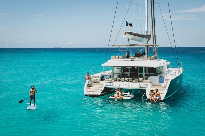 Luxury Catamaran, Snorkel and Dining Experience Barbados - Boarding the Lagoon 500 at 11:00 a.m.