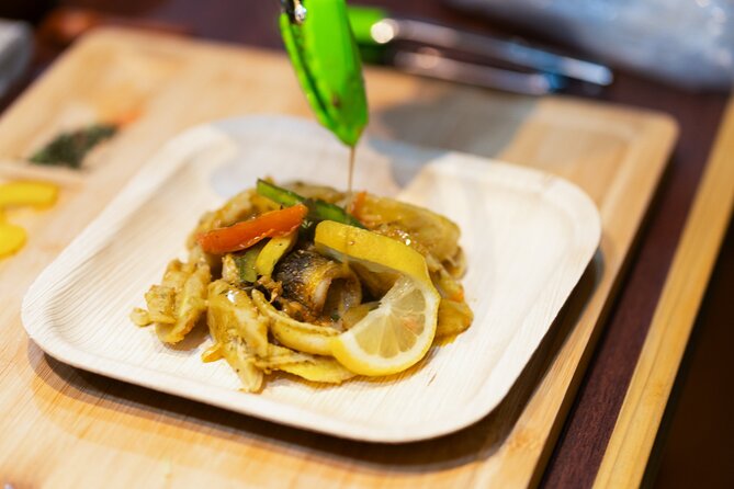 Tastes and Tales Tour Culinary Journey in Barbados - Sitting down to eat what you made